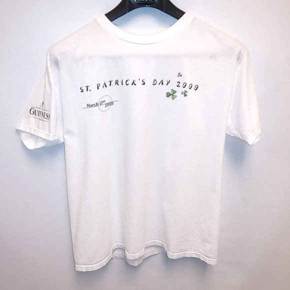 Large Guinness Beer St. Patrick Day 2000 Y2k Promo Graphic tshirt - Picture 5 of 6